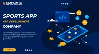 Sports App Development Company