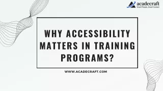 Why Accessibility Matters in Training Programs