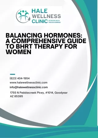 Balancing Hormones A Comprehensive Guide to BHRT Therapy for Women