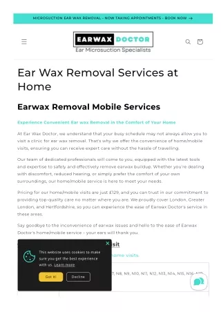 The Best At-Home Ear Wax Removal Services in London