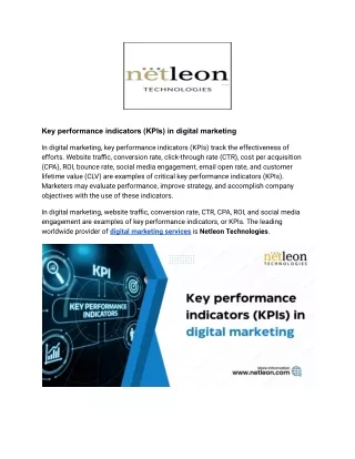 Key performance indicators (KPIs) in digital marketing