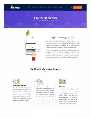 Digital Marketing Services | Ziyanex Private Limited