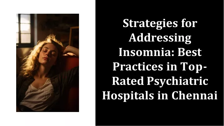 strategies for addressing insomnia best practices