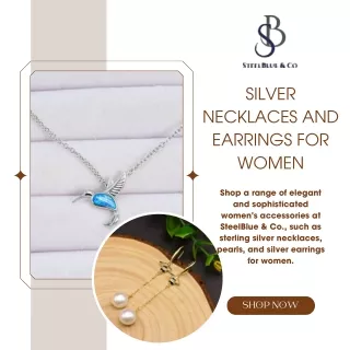 Silver Necklaces and Earrings for Women  SteelBlue & Co.