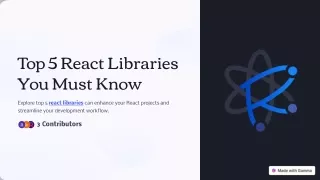 Top 5 React Libraries You Must Know