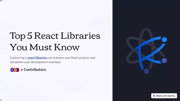 top 5 react libraries you must know