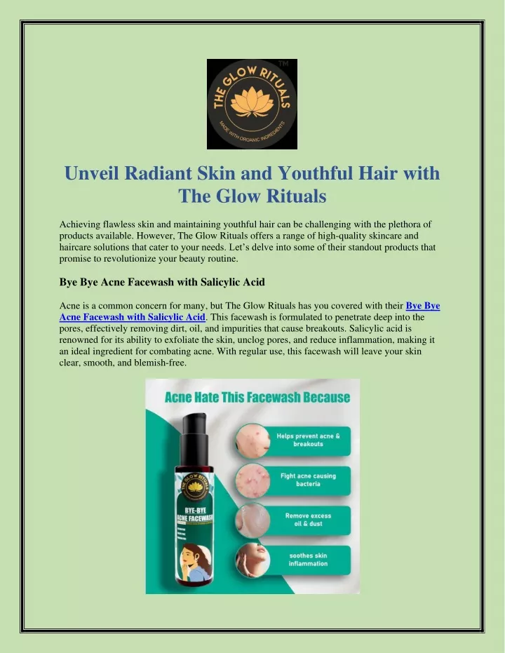 unveil radiant skin and youthful hair with