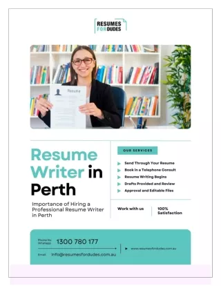 The Vital Significance of Hiring a Professional Resume Writer in Perth