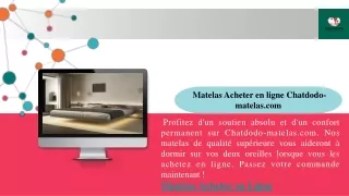 matelas acheter en ligne chatdodo matelas com