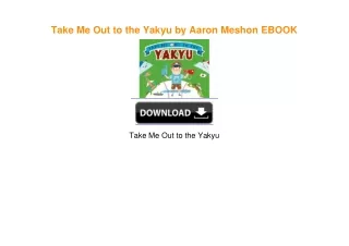 Take Me Out to the Yakyu by Aaron Meshon EBOOK