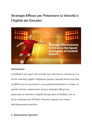 strategie efficaci per potenziare la velocit