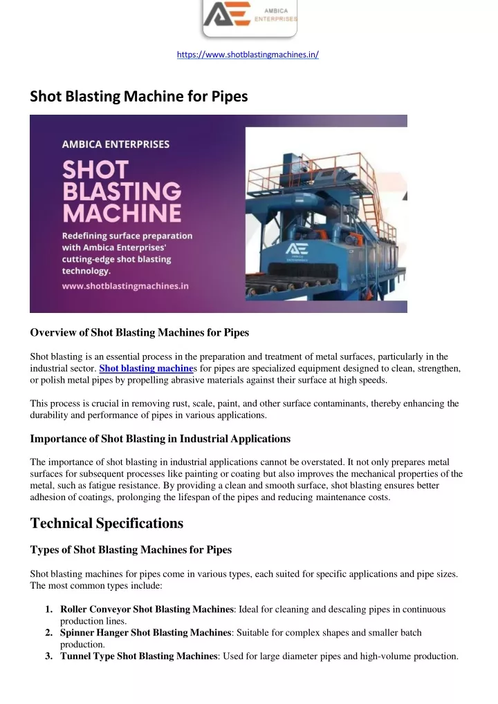 https www shotblastingmachines in