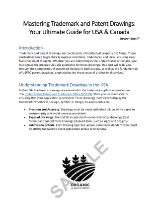 Mastering Trademark and Patent Drawings - Your Ultimate Guide for USA & Canada