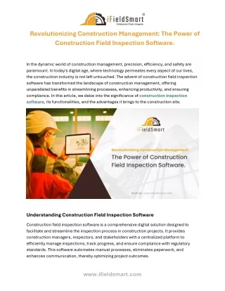 Revolutionizing Construction Management_The Power of Construction Field Inspection Software