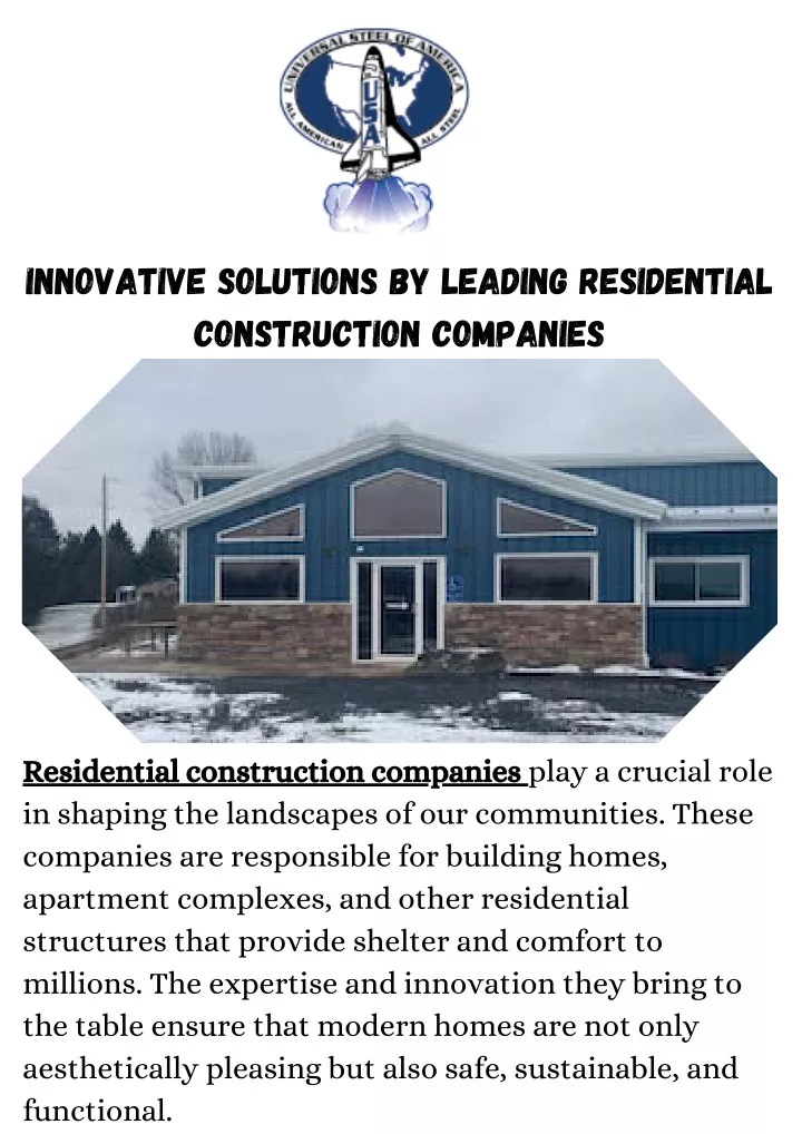 innovative solutions by leading residential