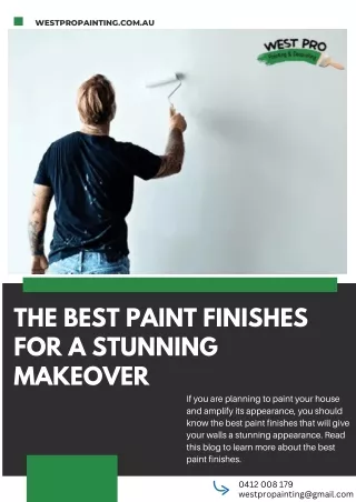 The Best Paint Finishes for a Stunning Makeover
