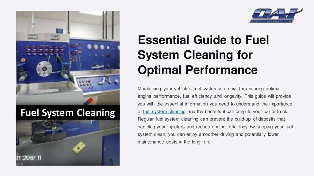 PPT - Essential-Guide-to-Fuel-System-Cleaning-for-Optimal-Performance ...