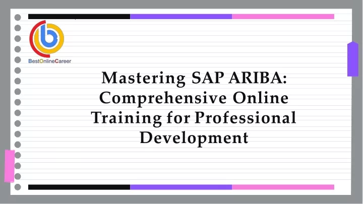 mastering sap ariba comprehensive online training