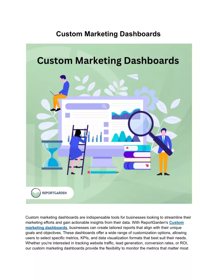 custom marketing dashboards