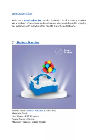 _smarttraders.live  (Balloon Machine)