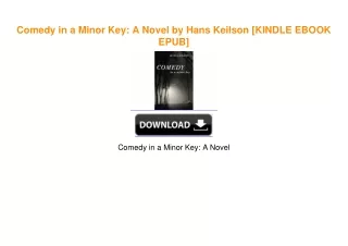 Comedy in a Minor Key: A Novel by Hans Keilson ebook