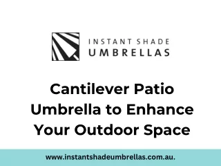 Cantilever Patio Umbrella to Enhance Your Outdoor Space