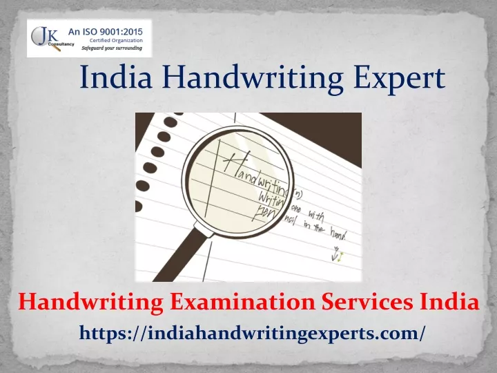 india handwriting expert