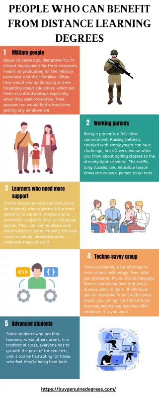 people who can benefit from distance learning