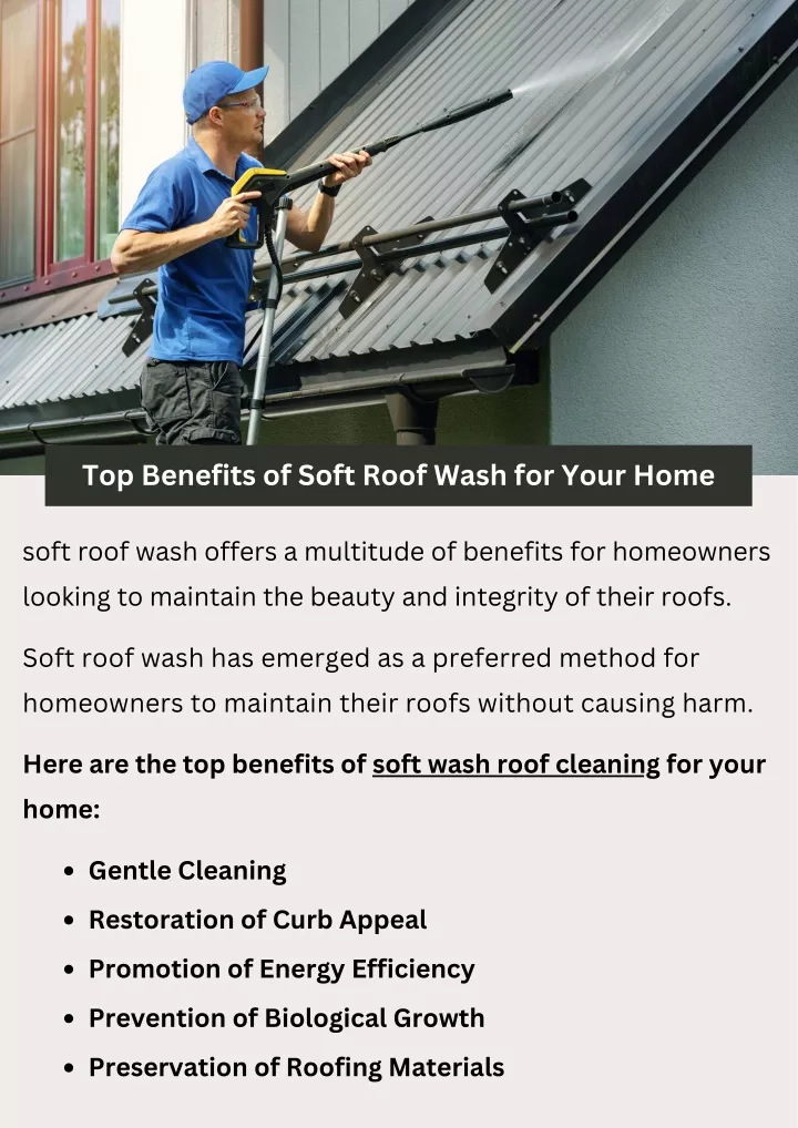 top benefits of soft roof wash for your home