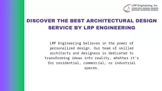 discover the best architectural design service