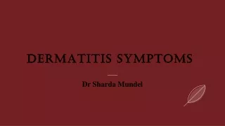 Dermatitis Symptoms