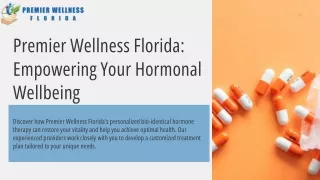 Premier Wellness Florida Empowering Your Hormonal Wellbeing