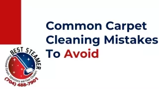 Common Carpet Cleaning Mistakes To Avoid