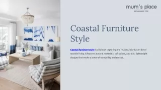Coastal Furniture Style
