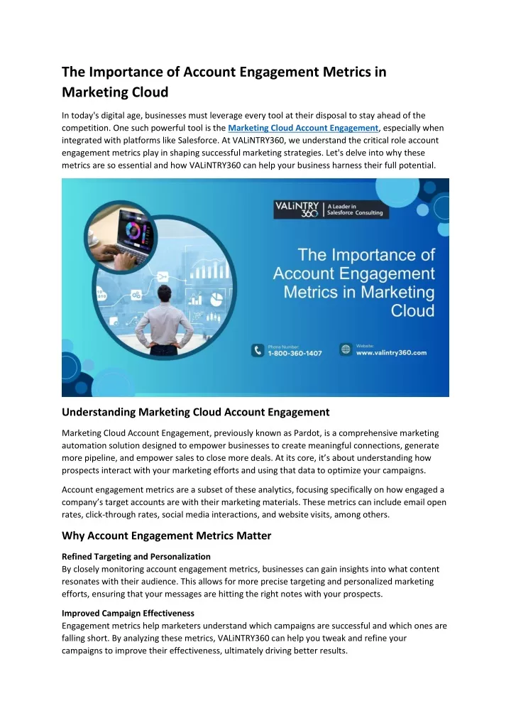 the importance of account engagement metrics
