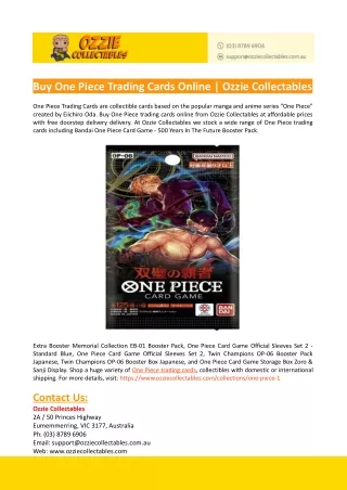 Buy One Piece Trading Cards Online