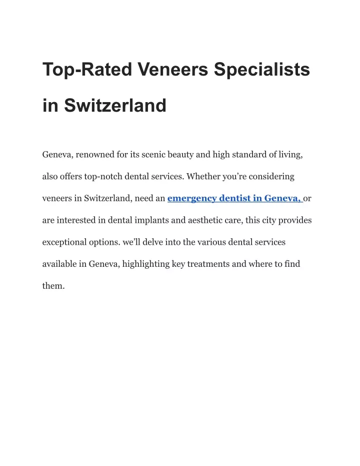 top rated veneers specialists