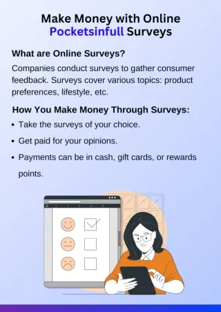 Make Money Online with Pocketsinfull Surveys