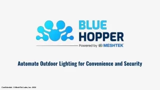 PPT - Automate Outdoor Lighting for Convenience and Security