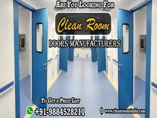 Clean Room DoorsManufacturers Chennai