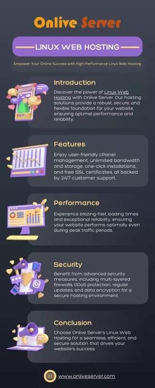 Discover the advantages of Linux Web Hosting with our informative infographic