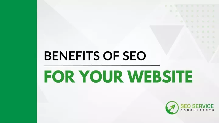 benefits of seo for your website