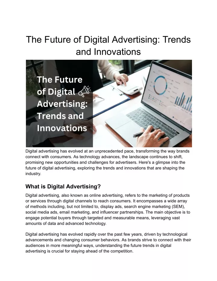 the future of digital advertising trends