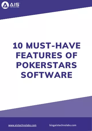10 Must-Have Features of PokerStars Software