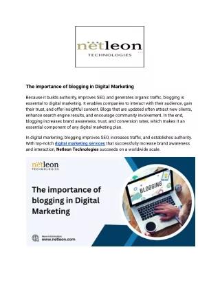 The importance of blogging in Digital Marketing