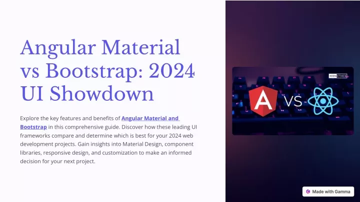 angular material vs bootstrap 2024 ui showdown