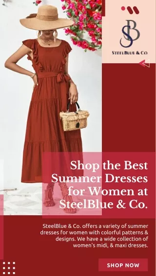 Shop the Best Summer Dresses for Women at SteelBlue & Co.