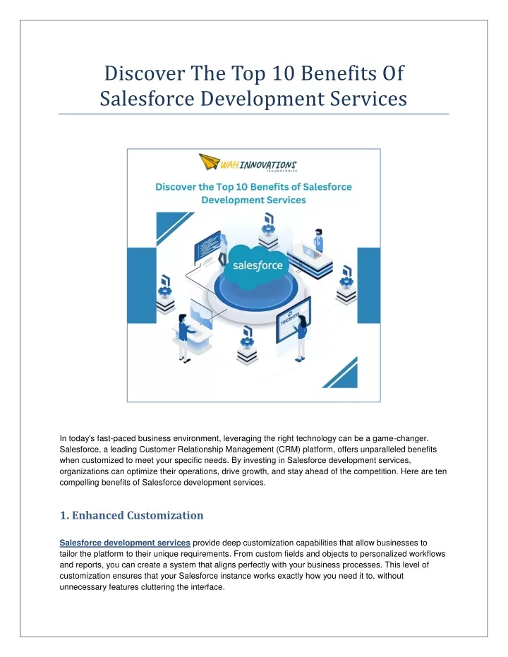 discover the top 10 benefits of salesforce