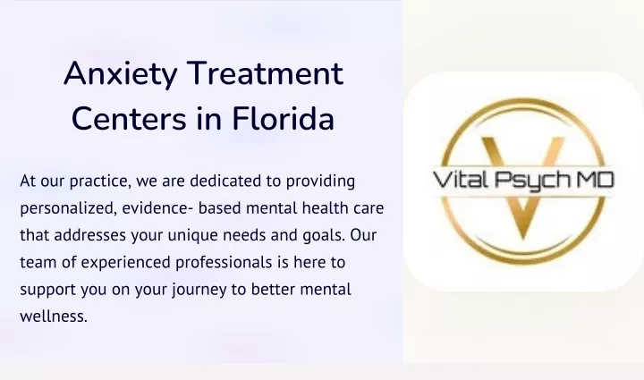 anxiety treatment centers in florida