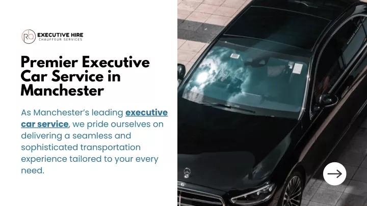 premier executive car service in manchester